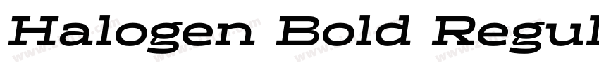 Halogen Bold Regular字体转换